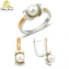 Altın +Gümüş Zirkon Taşlı Set